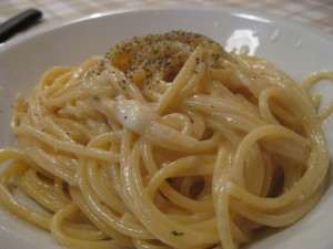 Pasta Cacio and Pepe