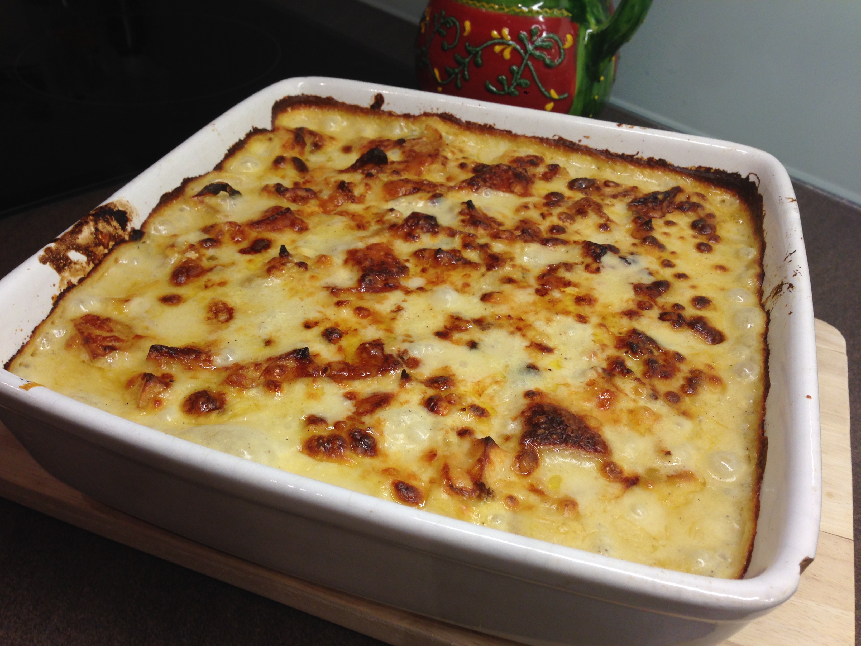 Salted Cod and Cream Pie Recipe (Bacalhau com Natas) - Yummy Food